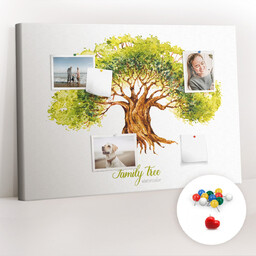 Organizer, Tablica korkowa 100x70 cm + Kolorowe Pinezki