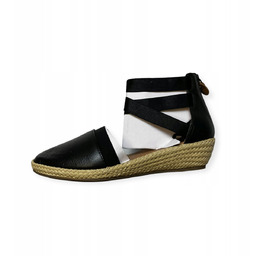 Czółenka damskie czarne koturn KENNETH COLE 36