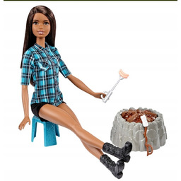 Zestaw Barbie na Biwaku Brunetka