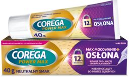 Corega Power Max Mocowanie + Osłona, krem mocujący