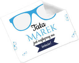 Ściereczka do okularów z imieniem na dzień ojca