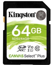 Kingston karta pamięci Canvas Select Plus, 64GB, SDXC,