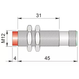 Czujnik indukcyjny 12 mm SI12-NE4 H