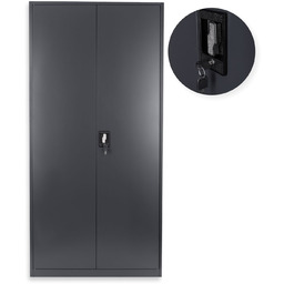 Szafa metalowa na dokumenty do biura Geneva: antracytowa,