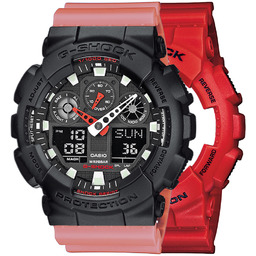G-SHOCK SET GA-100B-4AER + BEZEL 10358741 + PASEK