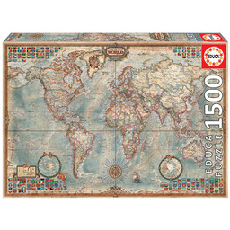 Educa Puzzle. Political Map of the World 1500