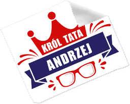 Ściereczka do okularów z imieniem na dzień ojca