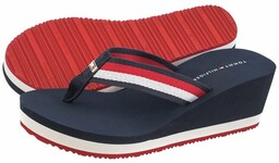Japonki Tommy Hilfiger Corporate Wedge Beach Sandal Red/White/Blue