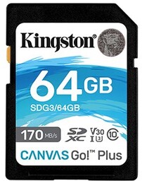 Kingston karta pamięci Canvas Go! Plus, 64GB, SDXC,