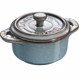Staub Mini Cocotte Okrągły 200 Ml, Antyczny Turkusowy