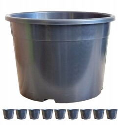 Doniczki produkcyjne z rantem 25L 39cm Ok 10szt.