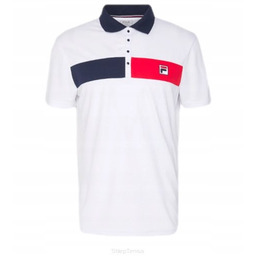 Koszulka tenisowa Fila Polo Jayden biała L