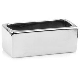 Osłonka rynna ceramiczna srebrna 38 cm