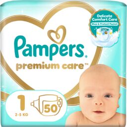 Pampers Premium Care 1 (2-5 kg), pieluchy, 50