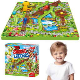 WOOPIE Gra Planszowa Drabiny i Węże 5+