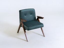 Fotel Vinc - retro, tapicerowany, vintage, scandi,