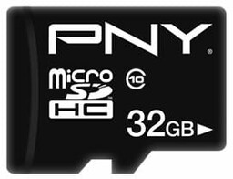 PNY Karta pamięci MicroSDHC 32GB P-SDU32G10PPL-GE