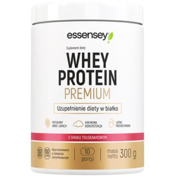 Essensey Whey Protein Premium Odżywka białkowa Truskawka, 300