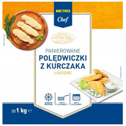METRO Chef Panierowane polędwiczki z kurczaka łagodne mrożone