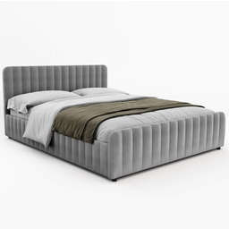 Łóżko tapicerowane z pojemnikiem SFG0167P 120x200 Welur Szary