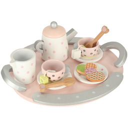 Lulilo Serwis do herbaty kawy drewniany zestaw