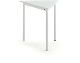 Biurko BORÅS TRIANGEL, 800x700x720 mm, biały laminat, biały