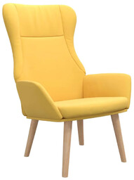 Elior Musztardowy skandynawski fotel wypoczynkowy G6-H50