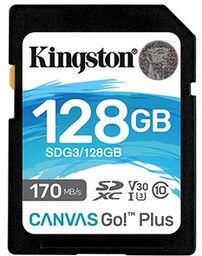 Kingston karta pamięci Canvas Go! Plus, 128GB, SDXC,
