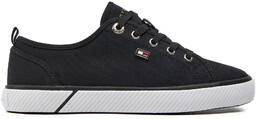 Tenisówki Tommy Hilfiger Vulc Canvas Sneaker FW0FW08063 Czarny