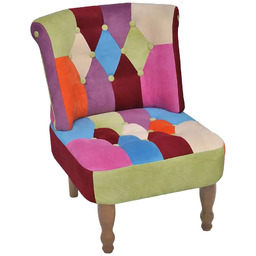 Edinos Patchworkowy fotel pikowany F9-S73