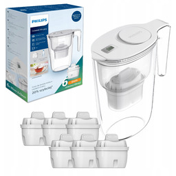 Dzbanek filtrujący Philips 2,6L 6 szt. filtrów