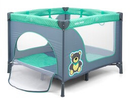 Kojec Dla Dzieci Miętowy Mint Bear Miś Łóżeczko