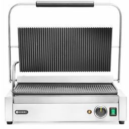 Hendi Grill kontaktowy Panini XL, żeliwny, płyta ryflowana