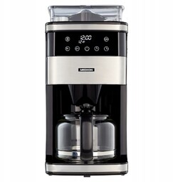 Ekspres przelewowy z Młynkiem Medion 1.5L.Termos,1050W,8 poz.mielenia,Timer
