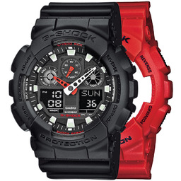 G-SHOCK SET GA-100B-4AER + BEZEL 10358741 + PASEK