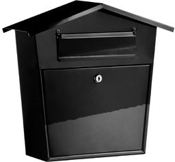 Premier Housewares Skrzynka na listy czarna skrzynka pocztowa