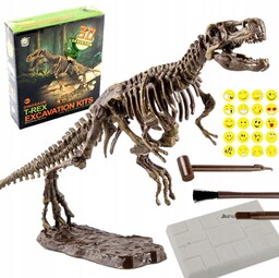 Zestaw Archeolog Paleontolog Wykopaliska Skamieliny Dinozaur Szkielet T-Rex