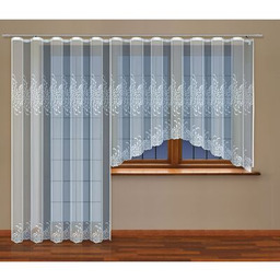 Firanka gotowa 160 x 400 cm biały