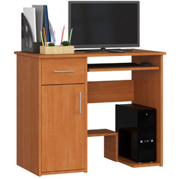 Edinos Biurko Z Szufladą I Półkami Olcha S0-B78