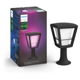Philips Econic Hue Outdoor Pedestal Light Black 17441/30/P7