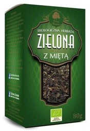 DARY NATURY Herbata zielona z miętą 80g