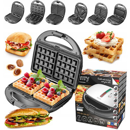 Wielofunkcyjny Opiekacz Omlet Gofry Orzeszki 6W1