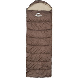 Naturehike Śpiwór Turystyczny Syntetyczny U250 NH20MSD07 190x75cm brązowy