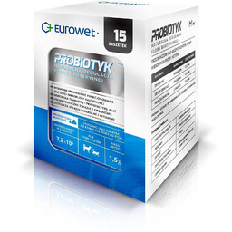 EUROWET Probiotyk dla psów 15 sztuk