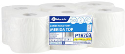Merida PTB703 Papier toaletowy TOP CENTER PULL, biały,