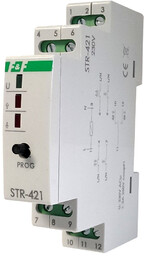 Sterownik rolet STR-421 dwuprzyciskowy na szynę 35mm 230V