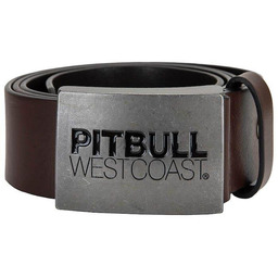SKÓRZANY pasek PIT BULL TNT brązowy-90 cm.