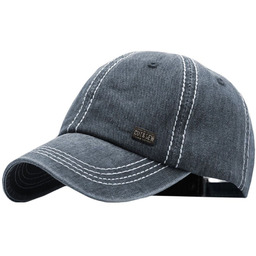 Czapka z Daszkiem, Granatowa z Przeszyciami, Fastryga, Letnia,