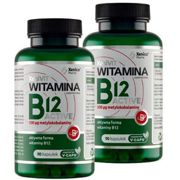 Zestaw suplementów XeniVIT Witamina B12 Active, 2x90 kapsułek