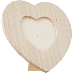 Artemio Drewniana rama w kształcie serca, 17,5 x
